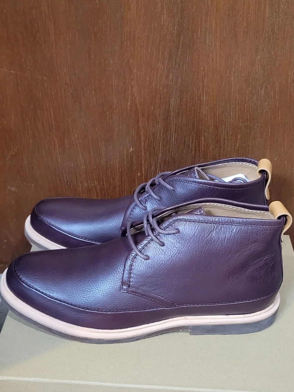 Kenneth Cole Men's Chukka Boots in Dark Burgandy, Donovan Size 12